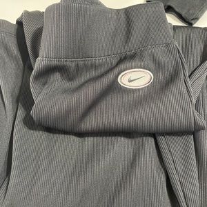 Nike retro wide leg ribbed pant